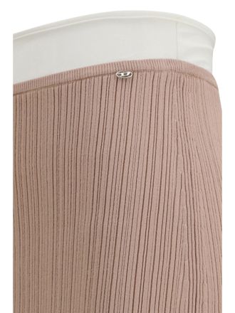 Diesel Womens Skirt M-Zinia Viscose Knit Pink