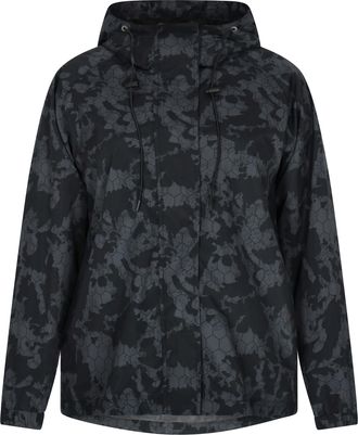 Mymo Oversized anorak Dames Donkergrijs zwart camouflage