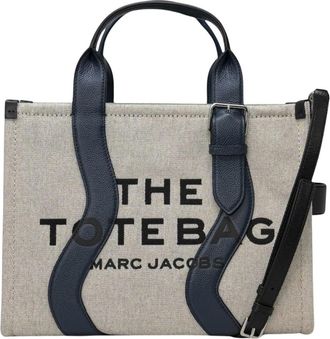 Marc Jacobs Tote Bags, female, Beige, Size: ONE SIZE Wavy Canvas Medium Tote