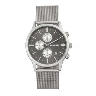 Breed Espinosa Chronograph Mesh Bracelet Watch with Date