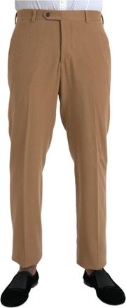 Prada Dress Pants - Heren - Straight fit broeken - Beige - XL - Kasjmier - Broeken