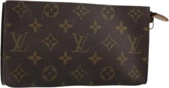 Louis Vuitton Pre-owned Clutches, female, Brown, Size: ONE SIZE Pre-owned Accessory Pouch