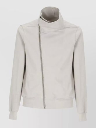 Rick Owens cotton sweatshirt high collar long sleeves