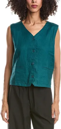 Eileen Fisher V-Neck Linen Vest