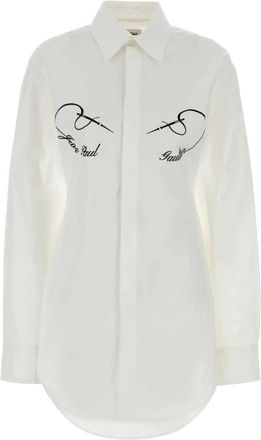 Jean Paul Gaultier Shirts - Dames - Overhemden - Wit - XS - Overhemden