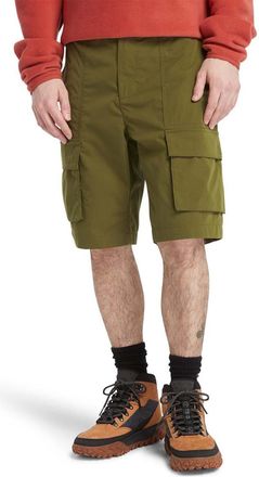 Timberland Mens Timberland Durable Water Repellent Cargo Shorts in olive