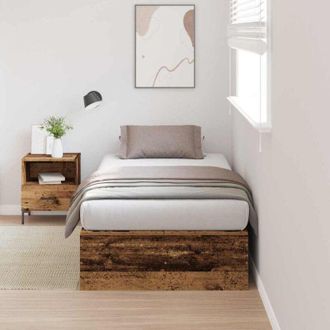 vidaXL vidaXL Struttura letto con contenitore Legno vecchio 90 x 200 cm