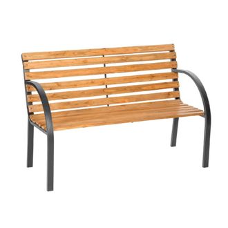 TecTake Banco de jard&iacute;n de madera, resistente, 120 x 62 x 83 cm marr&oacute;n