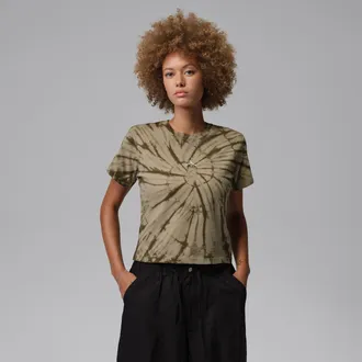 Nike Jordan Womens Jordan Brooklyn Graphic T-Shirt in Brown | IR0774-247