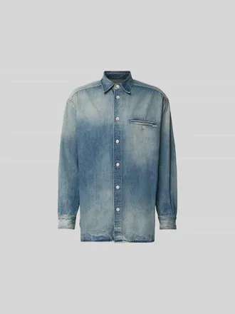 Maison Margiela Relaxed Fit Jeanshemd aus Baumwolle in Jeansblau, Gr&ouml;&szlig;e 48