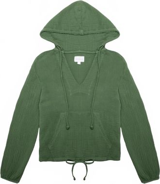 Honorine Womens Tawny Hoodie In Basil