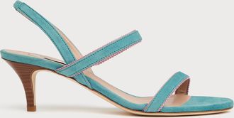 L.k. Bennett Womens NAJA Sandals, Blue Suede - Size UK 8