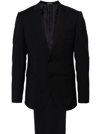 Emporio Armani virgin-wool suit - Blue