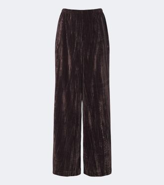 Proenza Schouler White Label Meadow velvet wide-leg pants