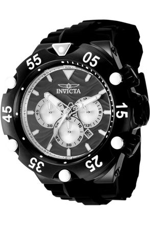 Invicta Subaqua 48547 Heren Horloge - Quartz Uurwerk - Roestvrij Staal met zwarte Wijzerplaat - 54mm