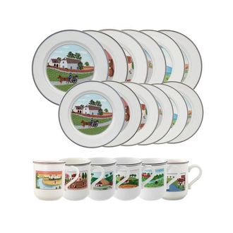 Villeroy & Boch Design Naif 18 Piece Dinnerware Set for 6 in Multi at Nordstrom