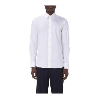 Emporio Armani Overhemden, Heren, Wit, 3Xl, Katoen, Stijlvolle overhemd met lange mouwen