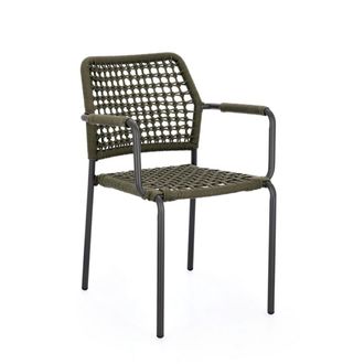 Konte Design Juego de 4 sillas con reposabrazos