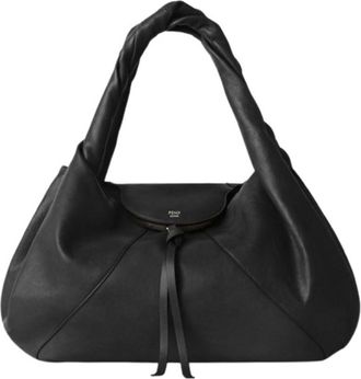 Fendi Black / Gold Spy Medium Leather Bag