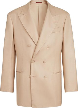 Brunello Cucinelli Tuxedo Jacket in Camel at Nordstrom, Size 44 It