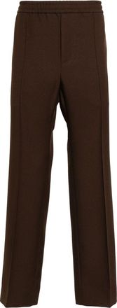 Gucci stripe-detail cotton trousers - men - Cotton/Polyester - 50 - Brown
