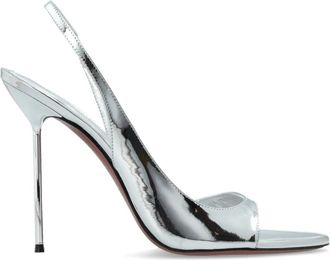 PARIS TEXAS Lidia Heeled Sandalen - Dames - Sandalen met hakken - Grijs - 40 EU - Leer - Schoenen