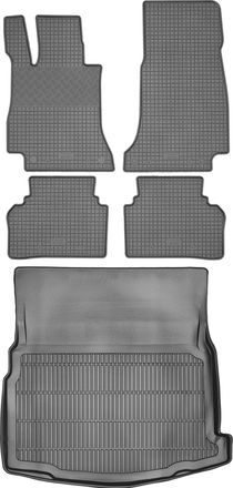 OEM Juego De Alfombrillas De Goma Para El Mercedes Clase E W213 Sed&aacute;n (2016) + Alfombrilla Para El Maletero