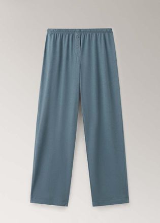 Mango Pantaloni pigiama 100% cotone blu - Donna - S - MANGO