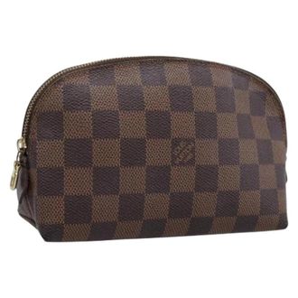 Louis Vuitton Pre-owned Pouch - Dames - Vintage Accessoires - Bruin - ONE Size - Leer - Vintage