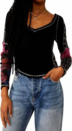 Free People Amara Top In Black