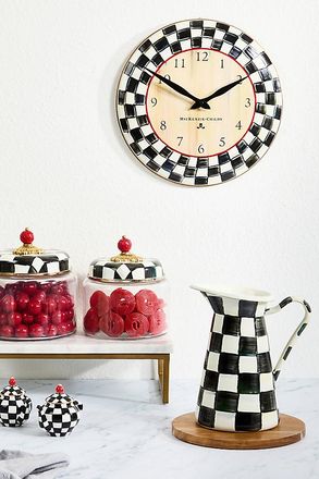 MacKenzie-Childs Check Wall Clock