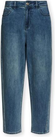 Elena Miro Regular Jeans - Dames - Cropped Jeans - Blauw - 4XL - Katoen - Jeans