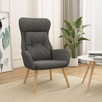 vidaXL Sill&oacute;n De Relax De Tela Gris Oscuro Vidaxl
