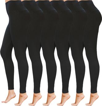 Generic High Waist Womens Leggings - 4 Way Stretch Yoga Pants Workout Leggings - Ankle Length Jeggings for Women