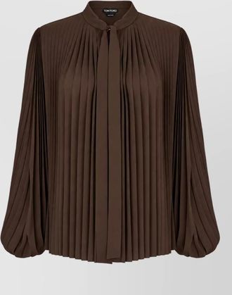 Tom Ford pleated lavalliere blouse