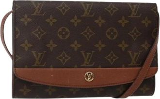 Louis Vuitton Pre-owned Cross Body Bags, female, Brown, Size: ONE SIZE Pre-owned Canvas Cross Body Bag