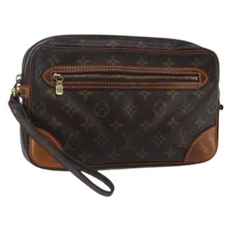 Louis Vuitton Clutch Vintage in Tela Pre-owned - - Pre-owned - Donna - Marrone - ONE SIZE