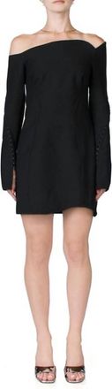 ANNA OCTOBER Margot Mini Dress In Black