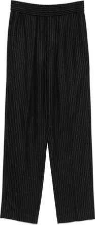 Isabel Marant Dark Grey Pinstripe Wool Trousers