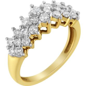 House of Brilliance 10K Yellow Gold 1.0 Cttw Round Diamond Ring at Nordstrom, Size 7