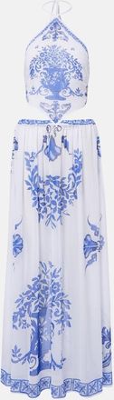 Bananhot Riley printed cotton maxi dress