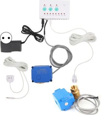 OEM Sensor De Fugas De Agua, V&aacute;lvula Doble, Alarma Sonora, Detector De Desbordamiento Inteligente Para El Hogar