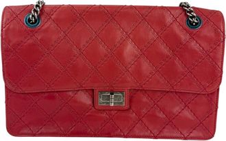 Chanel Calfskin CC Crave Reissue Crown Jumbo Flap Light Red Bag