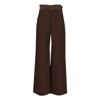 Rotate Corset Suiting Trousers - female - ROTATE Birger Christensen - Wide Trousers - Brown - M - Trousers