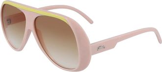 Longchamp Modieuze zonnebril - Dames - Zonnebrillen - Roze - 59 MM - Accessoires