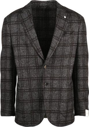 L.B.M. 1911 Giacca Stondata - Heren - Blazers - Grijs - XL - Wol - Jassen