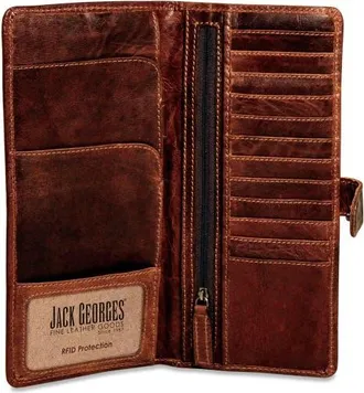 Jack Georges Voyager Travel Wallet in Brown at Nordstrom