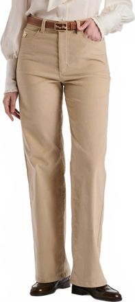 Weill Wide-Leg Corduroy Jeans In Beige