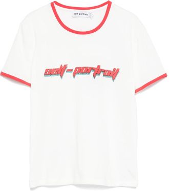 Self Portrait Logo-print T-shirt