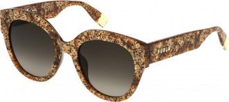 Furla Womens SFU813 53 0V83 Sunglasses - Brown - One Size